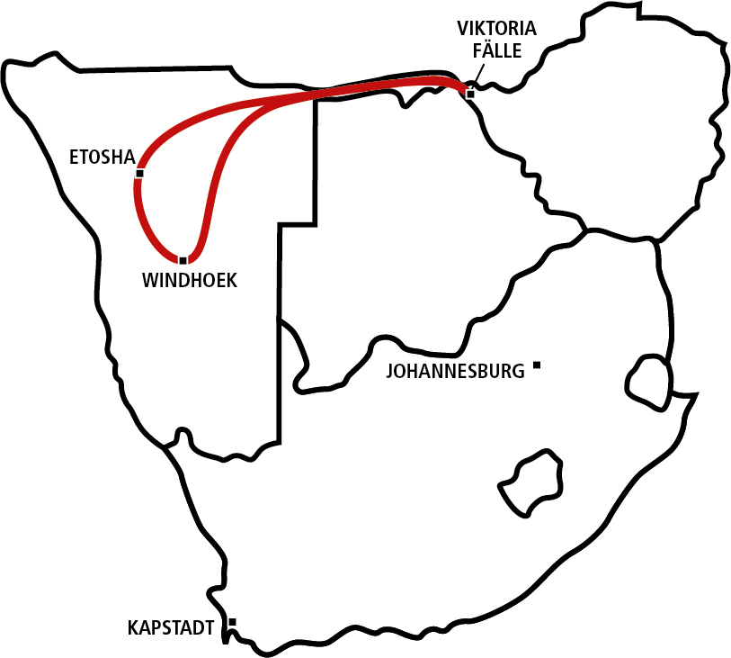Etosha, Chobe und Caprivi