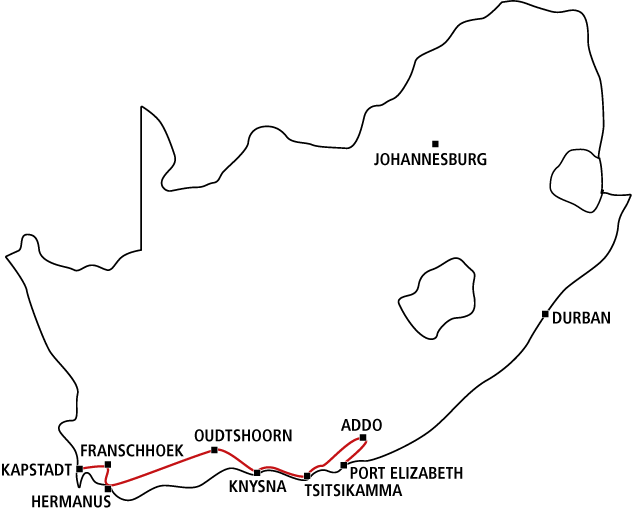 Entspannte Garden Route